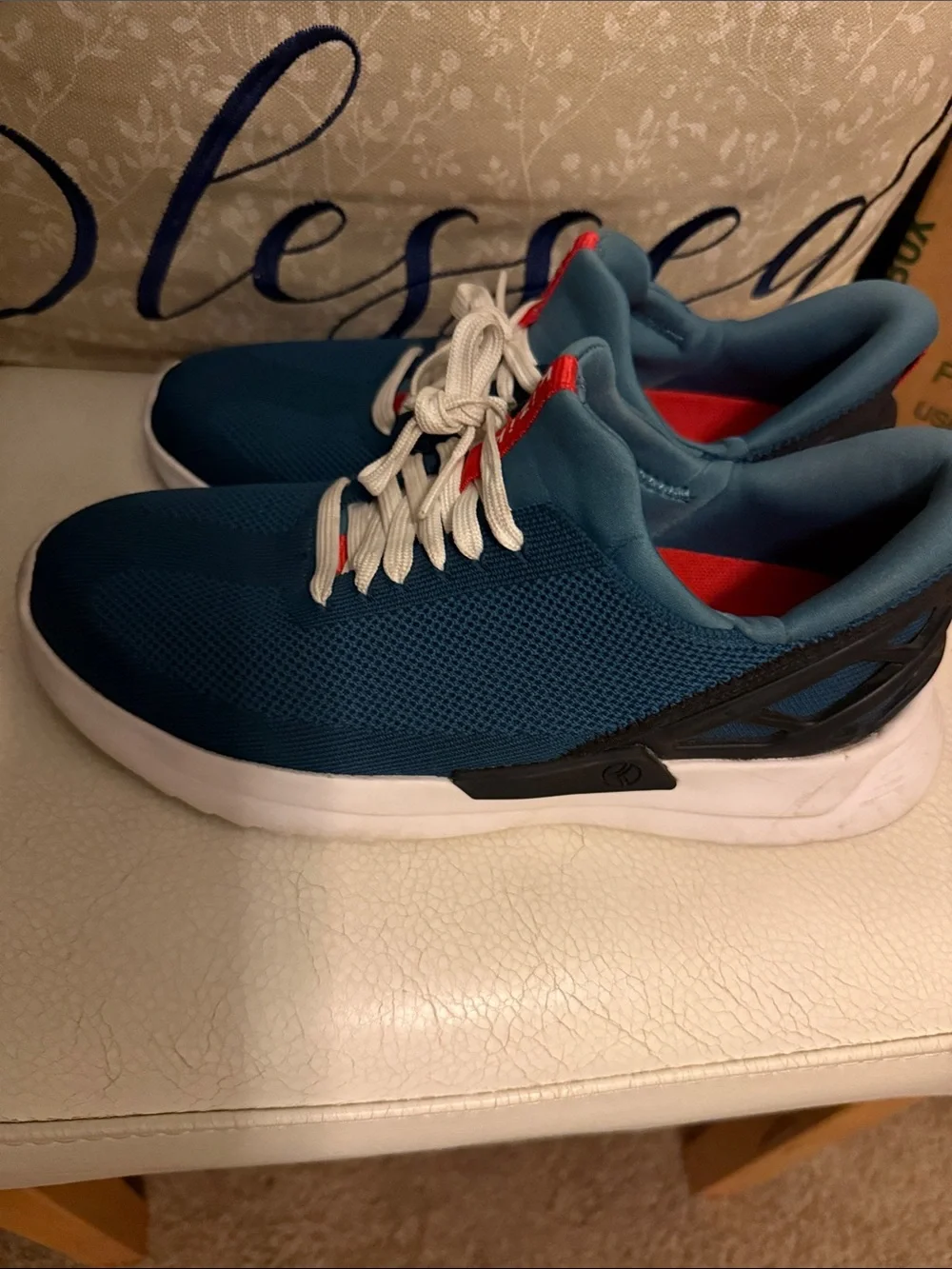 Men's  Women’s Blue Slip-On Athen Hands Free Sneakers